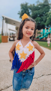 Philippine Flag Inspired Top